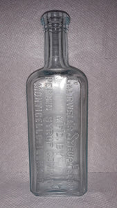 CALDWELL'S SYRUP PEPSIN MONTICELLO, ILLINOIS. AQUA MEDICINE BOTTLE