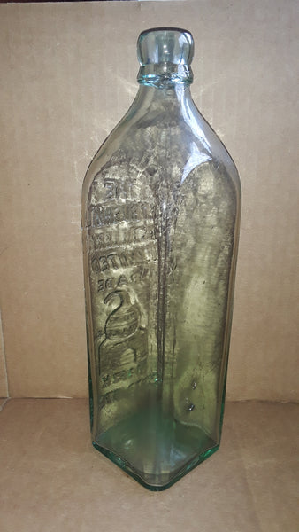 THE OLD BUSHMILLS DISTILLERY Co LIMITED GREEN WHISKY BOTTLE