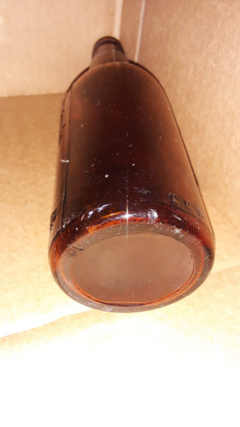 HINCKEL BREWING Co ALBANY NY. BOSTON MASS. MANCHESTER N.H. REGISTERED AMBER BEER BOTTLE