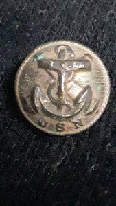 CONFEDERATE STATES NAVY (CSN) BRASS BUTTON - CIVIL WAR- S. ISAAC & CAMPBELL