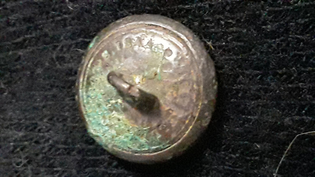 CONFEDERATE STATES NAVY (CSN) BRASS BUTTON - CIVIL WAR- S. ISAAC