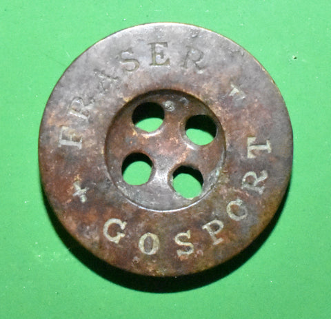 Gosport Fraser brass button